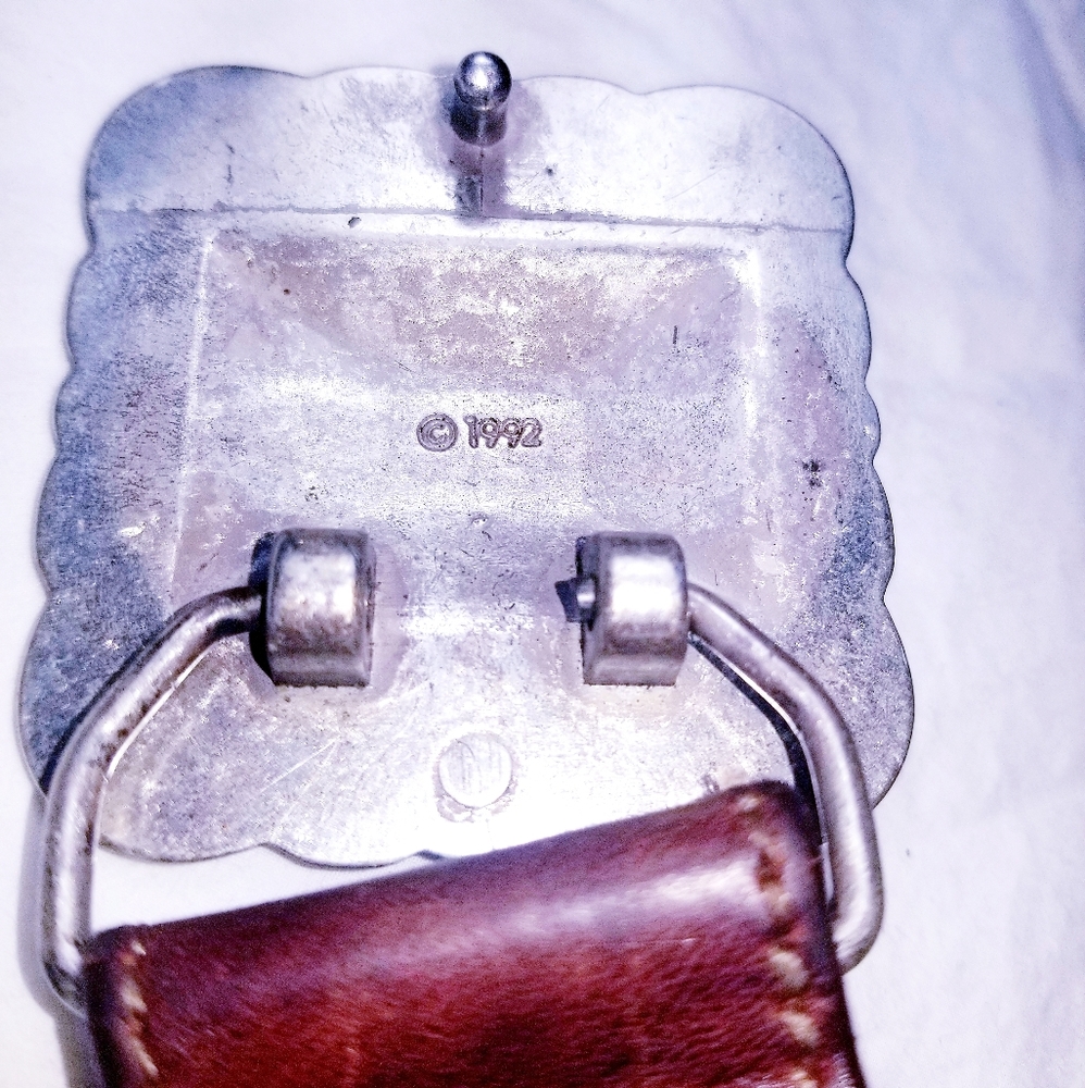 Vintage Brighton Brown Leather Belt - Picture 4 of 8